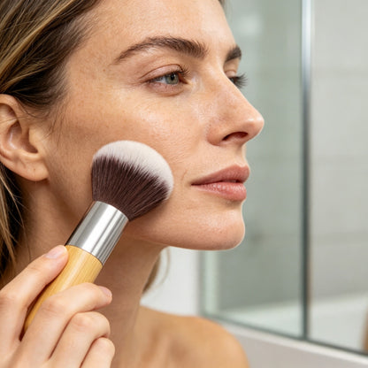 Bamboo handle makeup brush