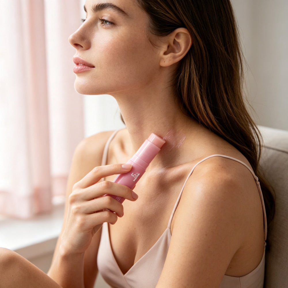 Pink lightweight moisturizing stick